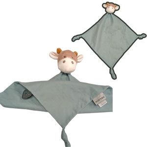 NATTOU Plush Muslin LUNA GIRAFFE Security Blanket Lovey Pacifier Holder New